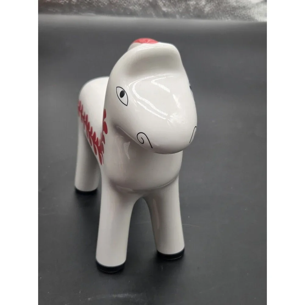 Ikea Vinterfint Holiday Christmas Scandinavian Ceramic Swedish Dala Horse